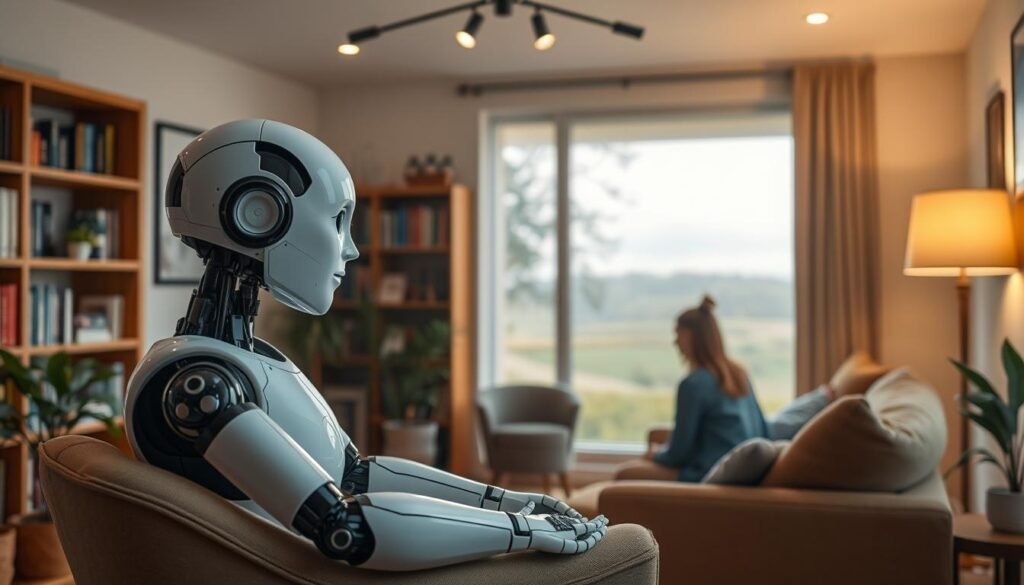 A-cozy-therapists-office-with-a-warm-welcoming-atmosphere.-In-the-foreground-an-empathetic--1024x585 AI Therapy Chatbots: Your Digital Mental Health Coach