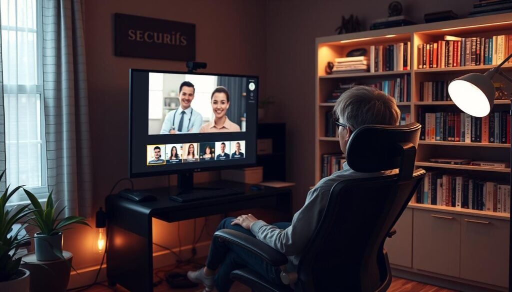 A-cozy-well-lit-home-office-with-a-large-computer-monitor-displaying-a-secure-video-1024x585 Discover the Best AI Mental Health Apps Today