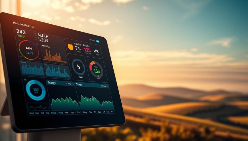 A-holistic-health-dashboard-displaying-a-range-of-wellness-metrics.-In-the-foreground-a-sleek--1024x585 Discover the Benefits of Sleep Tracking Tech