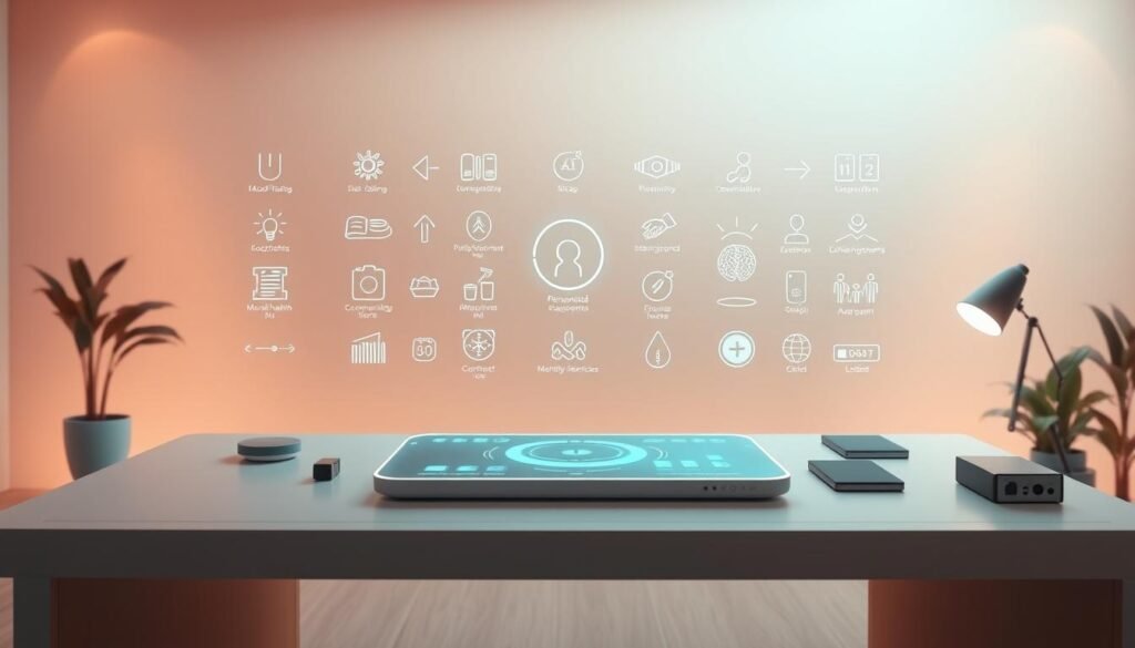 A-serene-futuristic-workspace-showcasing-a-diverse-array-of-AI-powered-mental-health-tools.-In-1024x585 top 5 ai tools revolutionizing mental health treatment