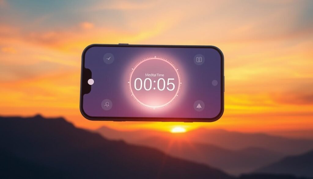 A-serene-meditation-app-interface-floats-in-the-air-glowing-softly-against-a-backdrop-of-1024x585 Discover the Benefits of AI-Powered Meditation