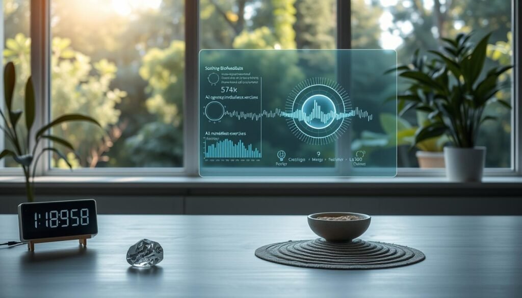 A-serene-minimalist-workspace-bathed-in-soft-natural-light.-In-the-foreground-a-digital-1024x585 Discover the Leading AI Mindfulness Tools for Well-Being