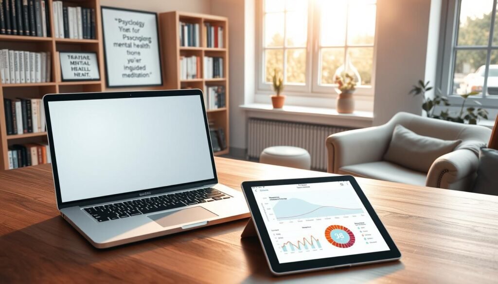 A-serene-office-setting-warm-natural-lighting-filtering-through-large-windows.-On-the-desk-a--1024x585 AI-Powered Mental Health Solutions You Need