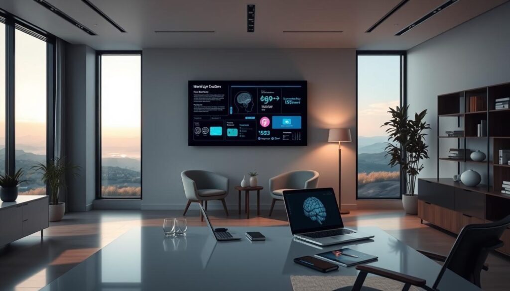 A-sleek-modern-office-space-with-minimalist-decor-and-clean-lines.-In-the-foreground-a-1024x585 AI-Assisted Psychological Treatment: Transforming Mental Health