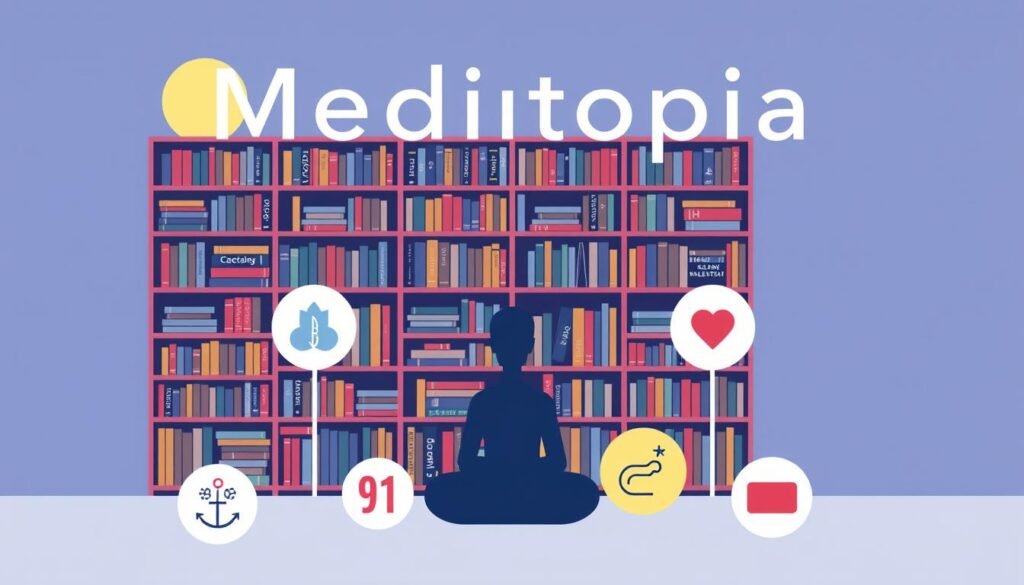 An-image-representing-Meditopias-extensive-library-and-multilingual-support-symbolizing-its-1024x585 Unlock Inner Peace with These AI Meditation Apps