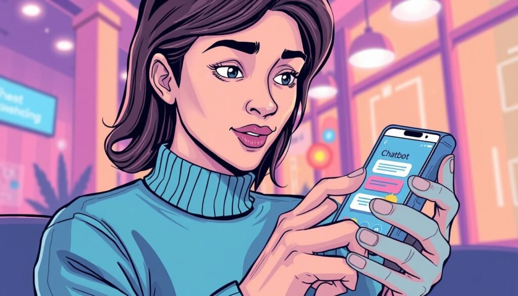 Generate-an-image-of-a-person-interacting-with-a-chatbot-on-a-smartphone-1024x585 How AI Can Help Reduce Anxiety Symptoms