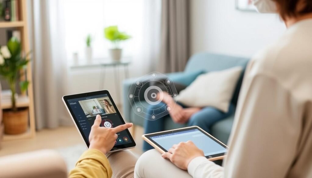 Generate-an-image-of-a-therapist-using-the-Eleos-Health-AI-platform-on-a-tablet-during-a-1024x585 Discover How AI Eases Anxiety Symptoms