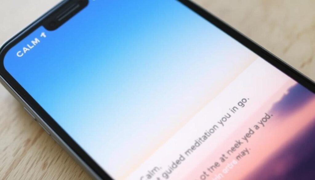 Generate-an-image-of-the-Calm-app-interface-on-a-mobile-device-showing-a-serene-landscape-with-1024x585 Unlock Inner Peace with These AI Meditation Apps
