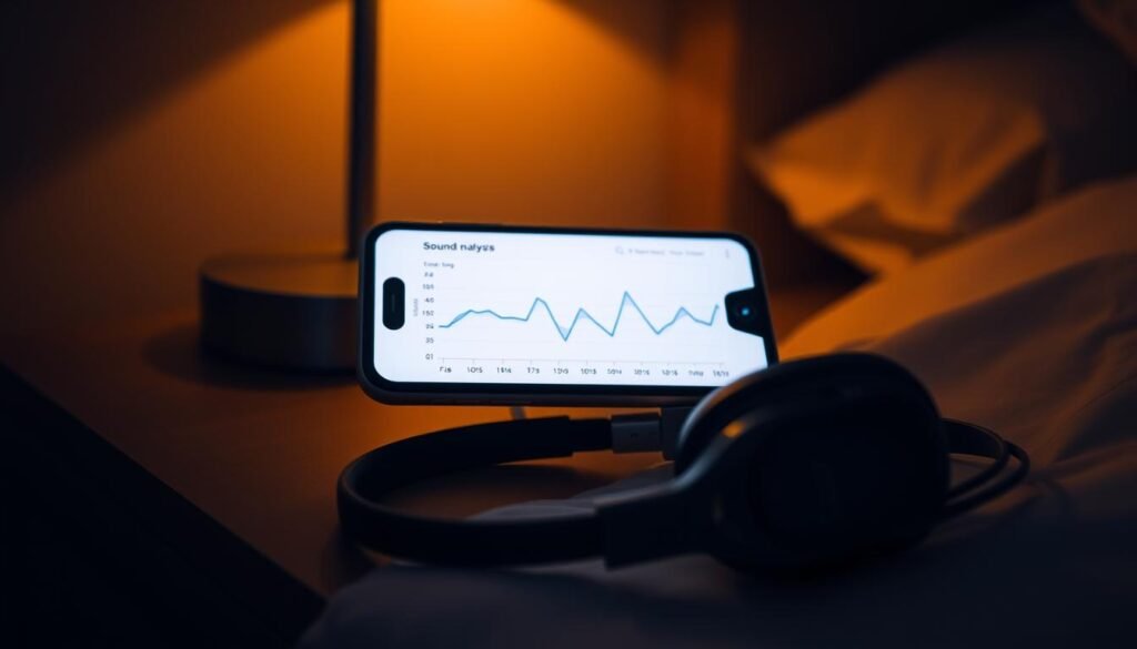 A-dimly-lit-bedroom-interior-with-a-smartphone-resting-on-a-nightstand.-The-screen-displays-a--1024x585 Top Smart Sleep Apps to Improve Your Sleep