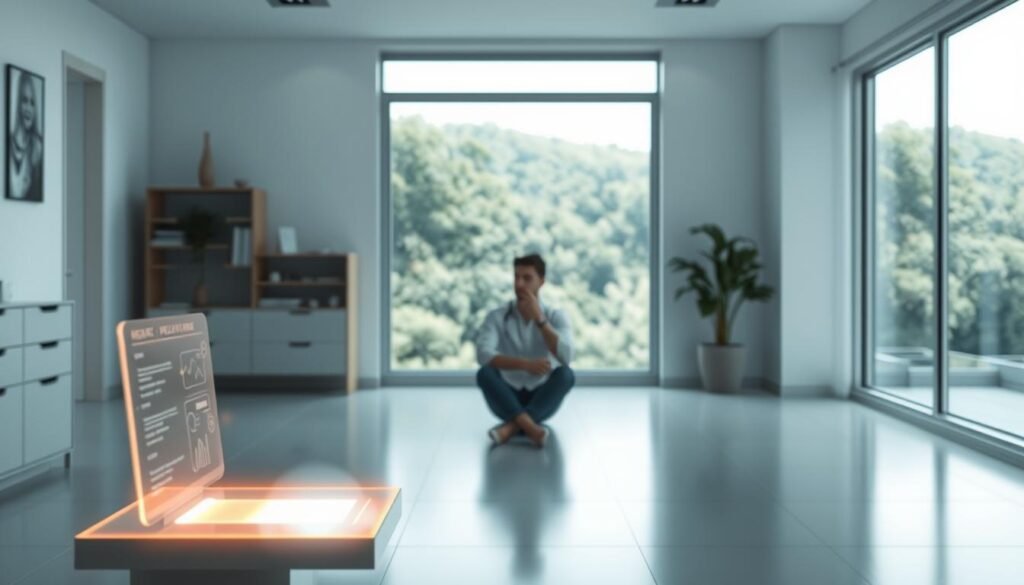A-serene-contemplative-scene-set-in-a-modern-minimalist-medical-office.-In-the-foreground-an-1024x585 The Ethics of AI Chatbots for Mental Health Support