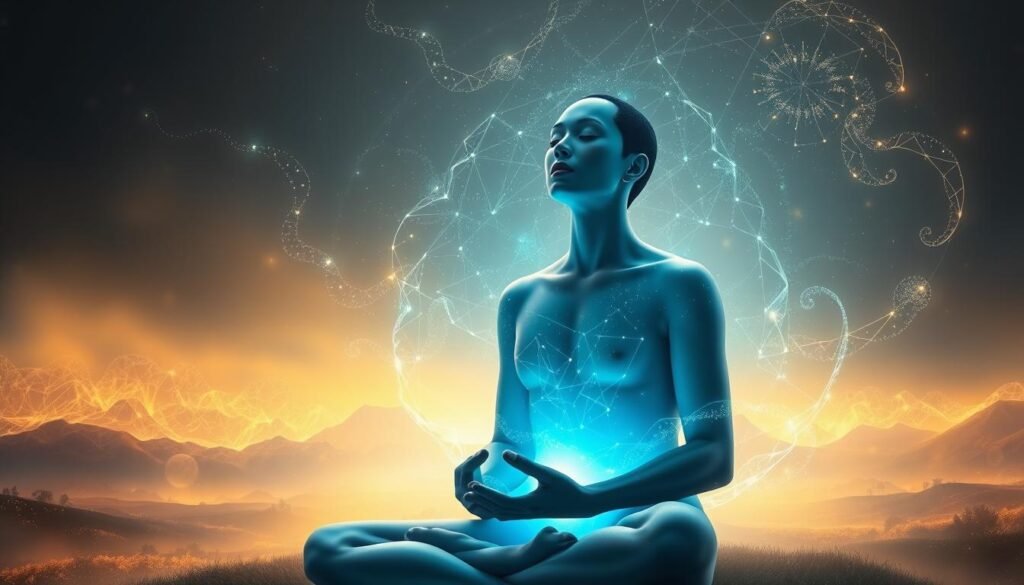 A-serene-human-figure-in-a-state-of-deep-contemplation-surrounded-by-ethereal-energy-fields-1024x585 Discover How AI Can Personalize Your Meditation