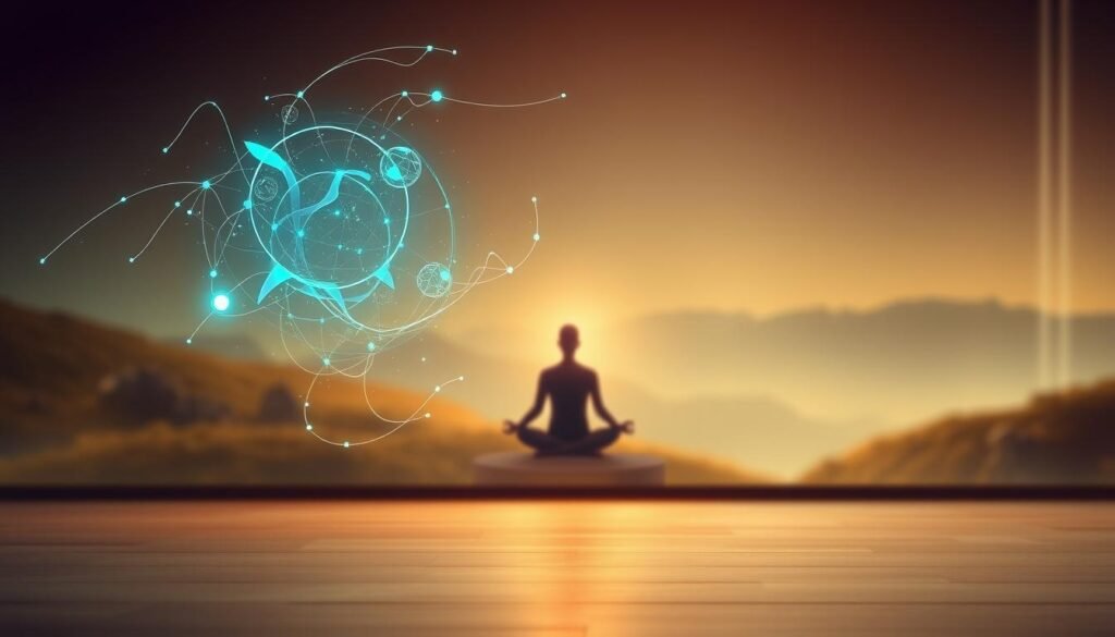 A-serene-meditation-space-with-a-glowing-futuristic-AI-interface-hovering-in-the-foreground.--1024x585 How can AI enhance my mindfulness practice?