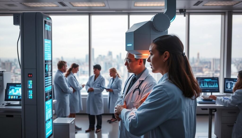 A-sleek-advanced-medical-diagnostics-lab-with-state-of-the-art-AI-powered-equipment.-In-the-1024x585 Navigating Mindful AI in Health