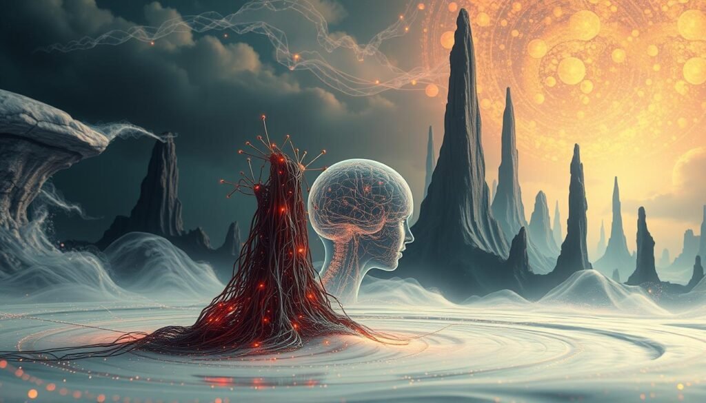 A-surreal-and-visually-intriguing-scene-depicting-the-intersection-of-cognitive-psychology-and--1024x585 AI in Psychology: Innovations and Implications