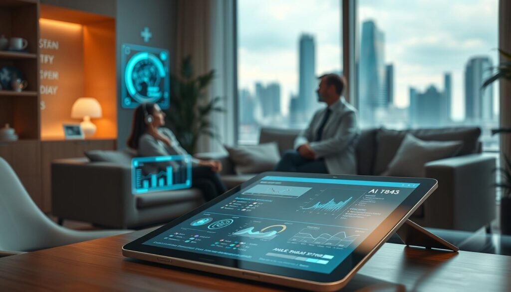 Cinematic-close-up-of-a-therapists-office-with-a-patient-on-a-couch-and-a-psychologist-1024x585 AI in Psychology: Innovations and Implications