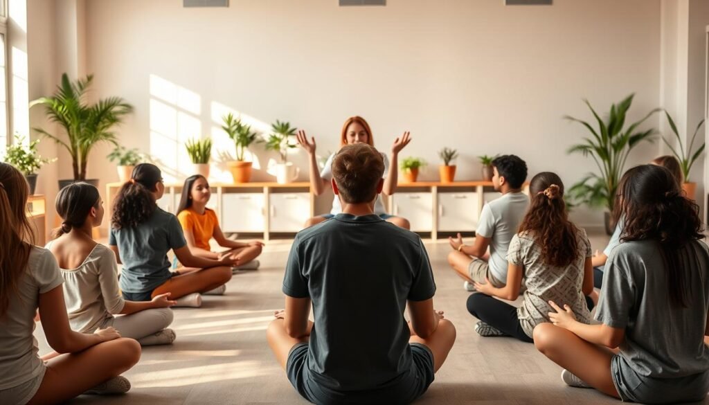 A-serene-classroom-setting-with-a-group-of-diverse-students-practicing-mindfulness-techniques.--1024x585 Unlock AI-Powered Mindfulness for Students