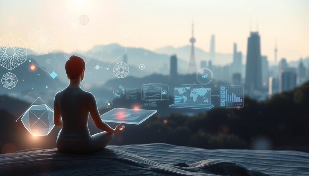 A-serene-digital-landscape-showcasing-the-evolution-of-mindfulness-practices-through-artificial-1024x585 Discover Mindfulness: Our AI Meditation App