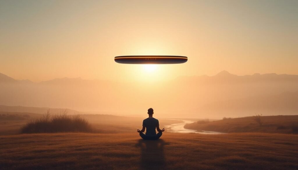 A-serene-minimalist-landscape-depicting-the-essence-of-mindfulness-technology.-In-the-1024x585 Mindfulness Meets Technology: Achieving Harmony