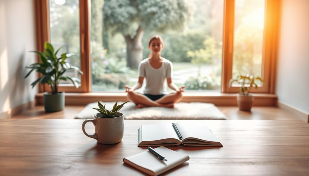 A-serene-minimalist-workspace-with-warm-natural-lighting.-In-the-foreground-a-wooden-desk-1024x585 Can Technology Really Make You More Mindful?