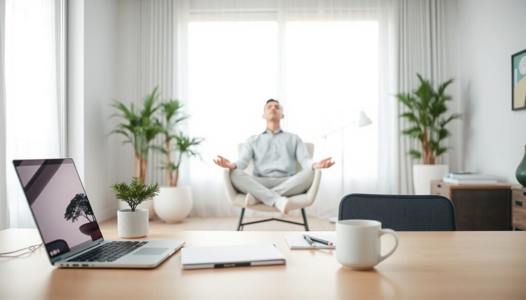 A-tranquil-office-scene-with-a-businessperson-practicing-mindful-work-life-balance.-In-the-1024x585 Cultivate Digital Wellness Habits for a Healthier Life
