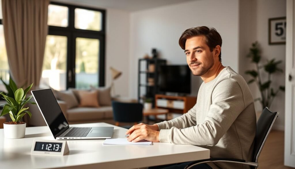 A-well-lit-home-office-with-a-person-seated-at-a-desk-carefully-managing-their-screen-time-1024x585 Cultivate Digital Wellness Habits for a Healthier Life